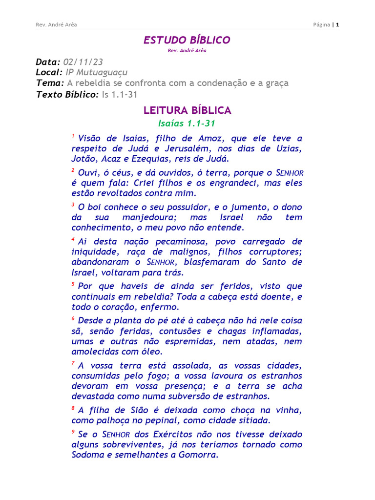 Isaías O Profeta Mesiânico 23 11 02 Download Grátis Pdf Isaías