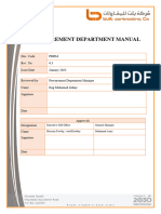 Procurement Department Manual