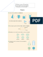 Ficha Matematica 5 Ano Solidos Geometricos Poligonos e Poliedros