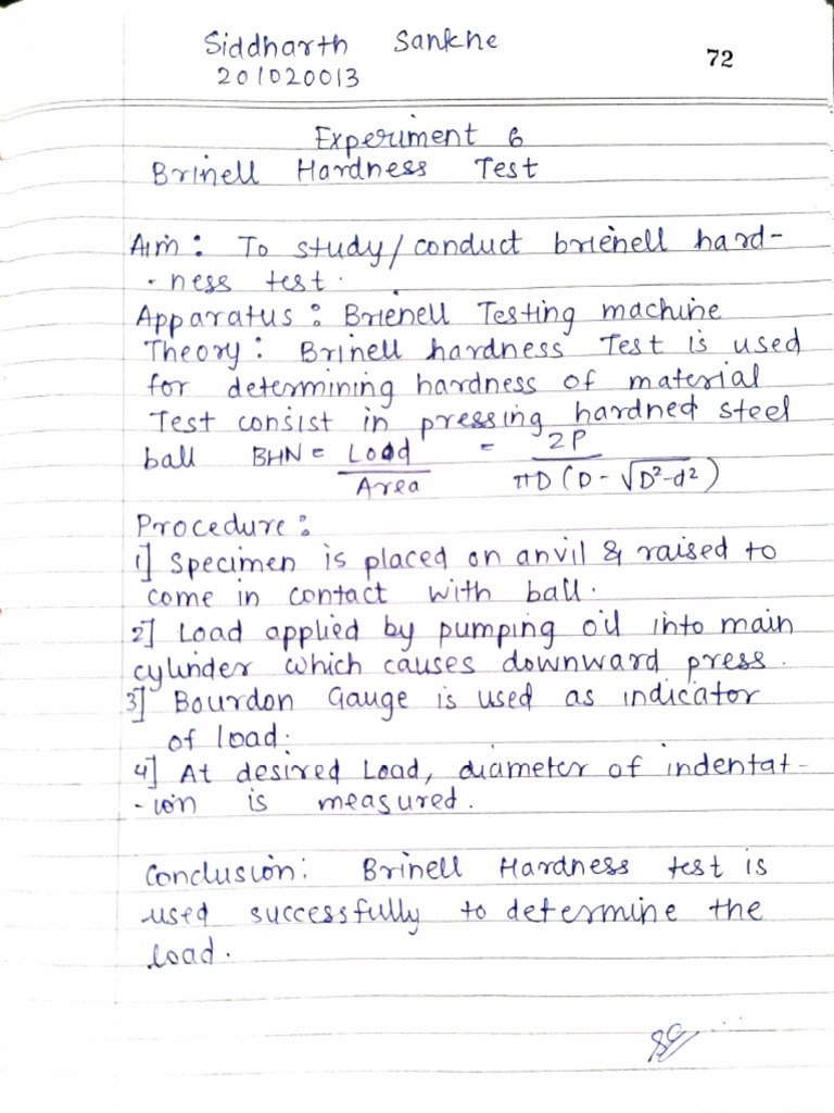 Brinell Hardness Test PDF