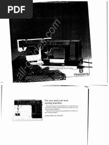 Husqvarna/Viking 990 Sewing Machine Instruction Manual