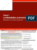 Corrigé Croquis Métropolisation Et Ses Effets en France