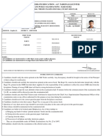 Board of Intermediate Education: A.P. Tadepalli, Guntur: Second Year General Theory Examination Hall Ticket (Regular)