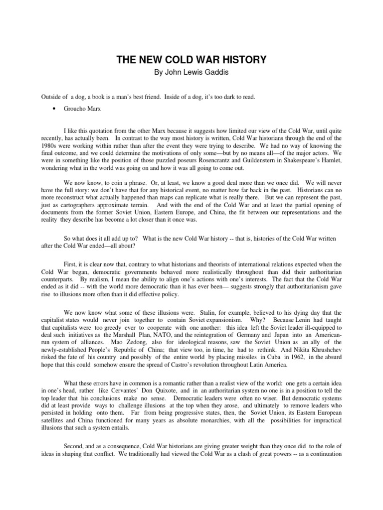 Insights on New Cold War History | PDF | Cold War | Soviet Union