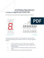 Seven Segment Display Operation by Using Atmega32 and CD4511B