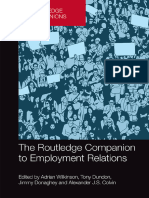 Adrian Wilkinson, Tony Dundon, Jimmy Donaghey, Alexander J.S. Colvin - The Routledge Companion To Employment Relations-Routledge (2018)