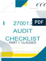 ISO 27001 - 2022 Audit Check List 1