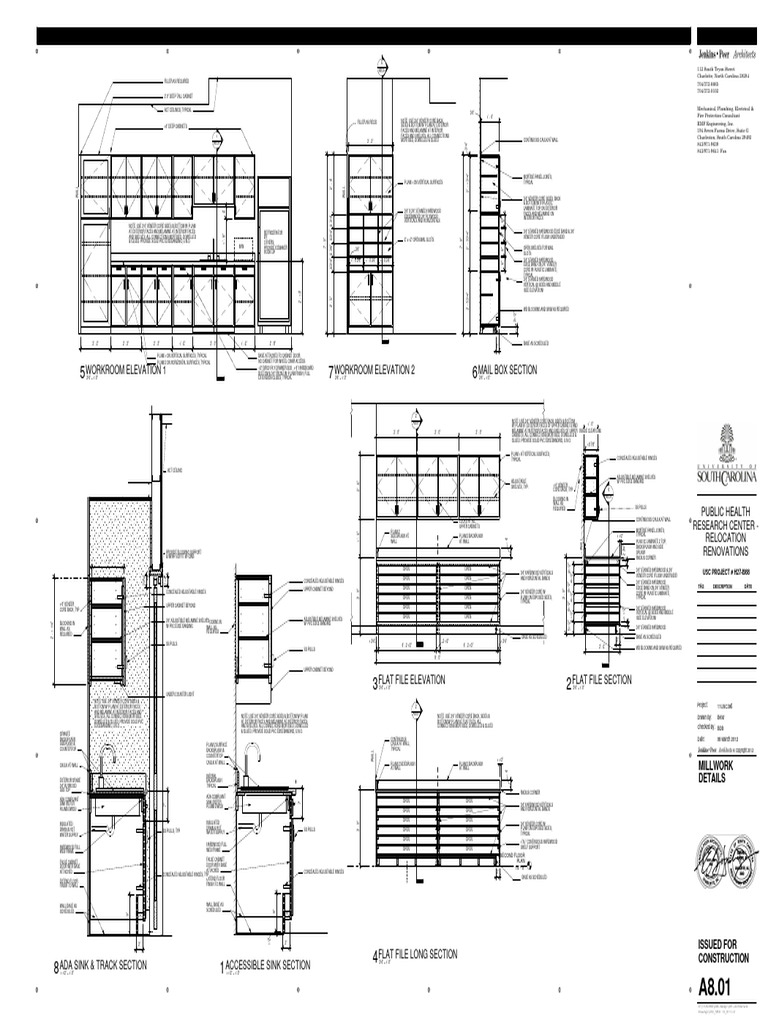 Millwork Details for Public Health Center | PDF | Cabinetry ...