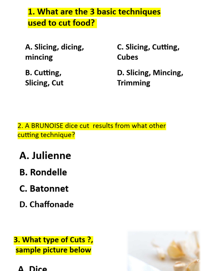Food Processing Quiz PDF