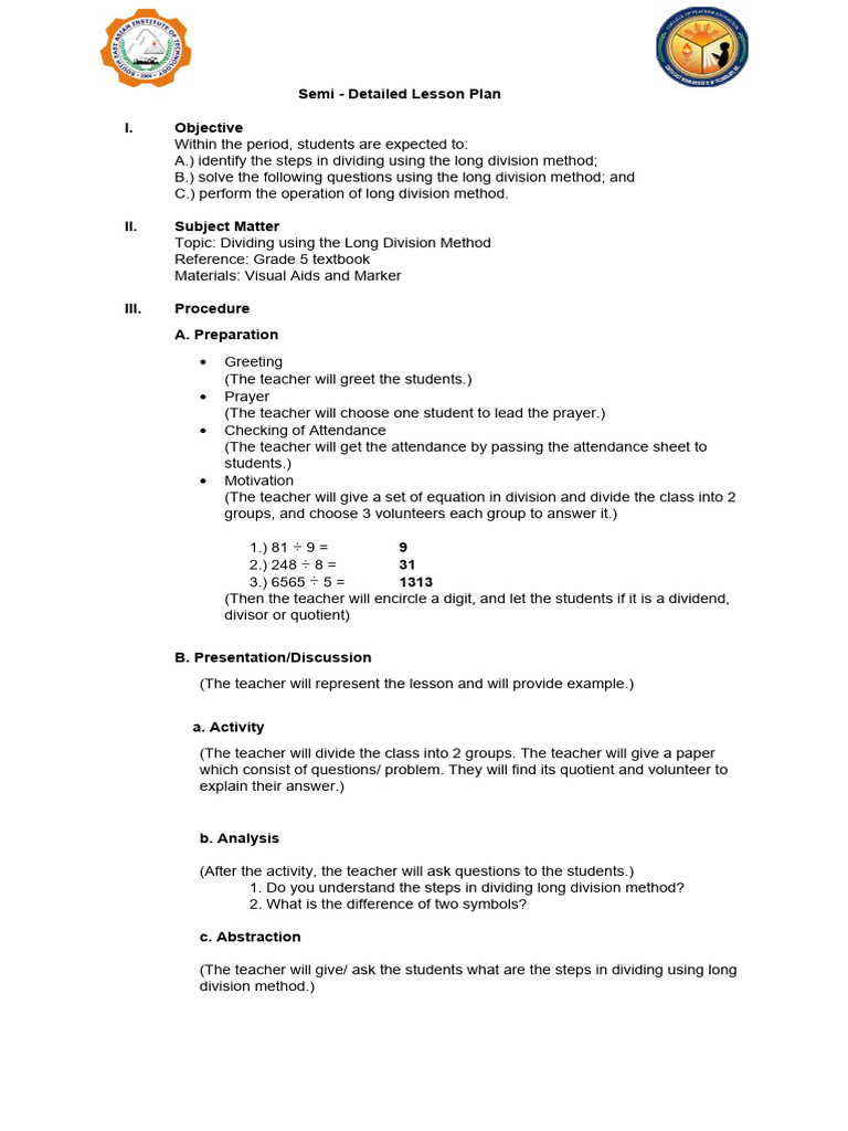 Lesson-Plan-in Demo | PDF