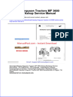 Massey Ferguson Tractors MF 3600 Series Workshop Service Manual 2