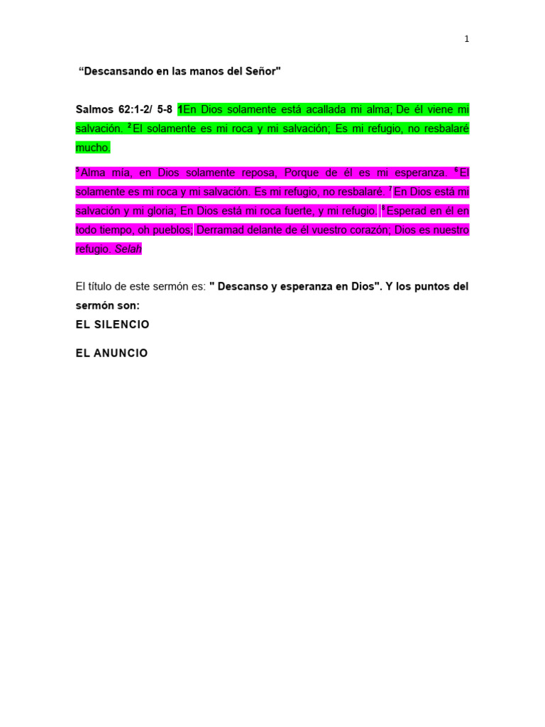 Salmos 62 Pdf