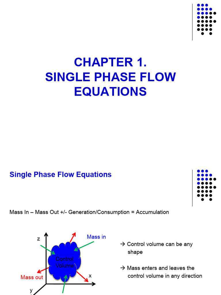 Week 2 pe546 chapter 1 single phase flow equations pdf