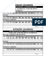 Atenção Usuários: Linha 3566 - Florestal / Pará de Minas