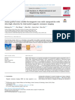 Amino-Grafted Water-Soluble Ferrimagnetic Iron Oxide Nanoparticles With