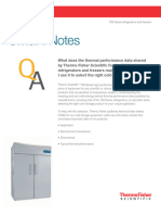 Thermal Performance Thermo Scientific TSX Refrigerators Freezers Smart Note