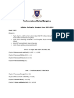 Grade 9 0625 Physics Syllabus Outline 2023-2024