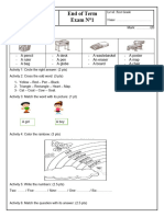 Exam Fisrt Grade