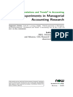 Field Experiments in Managerial Accounting Research