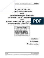 M-3, M-23A, M-23B Máquina de chave elétrica com motor de imã permanente e Controlador de Circuito Eletrônico (CCE-ECC) e Unidade de Controle de Motor (UCM) ou  Controlado Eletrônico com Tendencia Neural