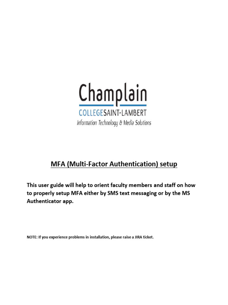 MFA Setup Guide for Faculty and Staff | PDF | Authentication | Mobile App