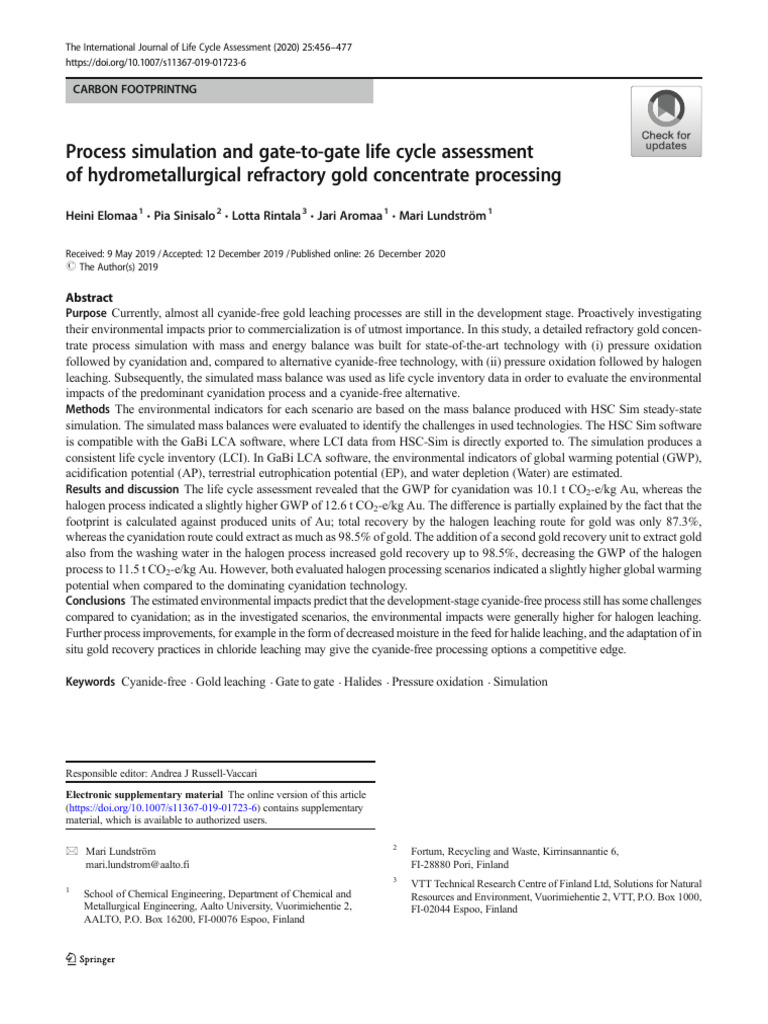 process-simulation-and-gate-to-gate-life-cycle-assessment-of