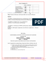 CU - Sem VI - Syllabus