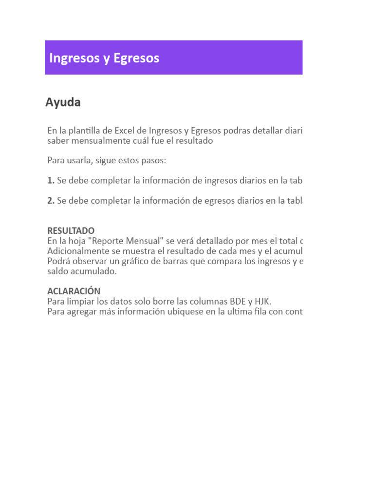 Ingresos Mensuales | PDF