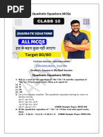 4.quadratic Equations MCQs