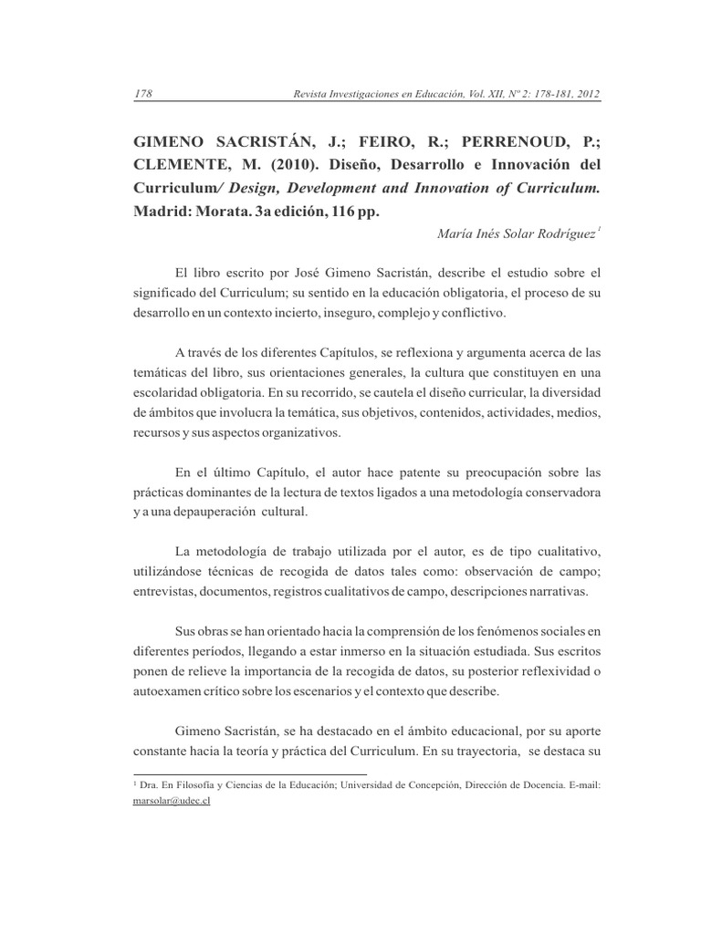 Análisis del Curriculum en Educación | PDF | Plan de estudios | Enseñando