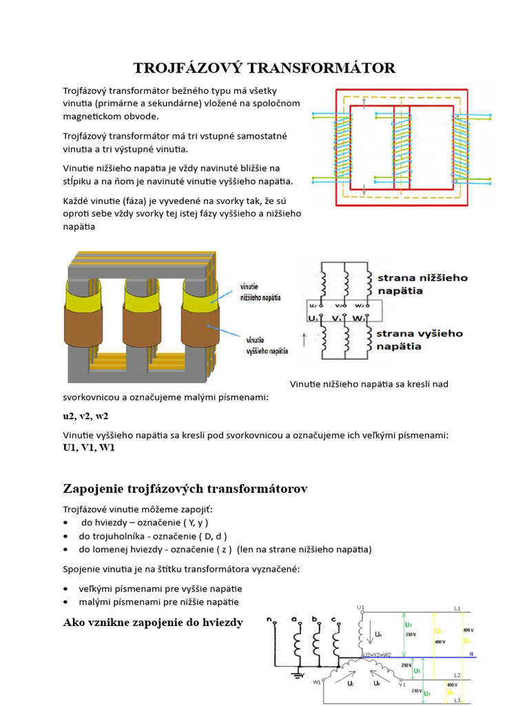 TROJFÁZOVÝ TRANSFORMÁTOR | PDF