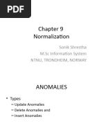 Chapter 9 NORMALIZATION