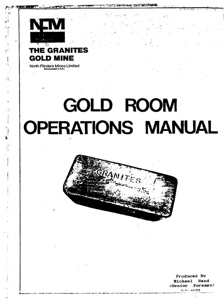 Gold Room Operations Manual PDF