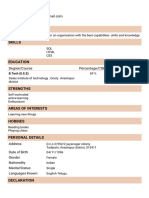 Resume Madhuri Format6