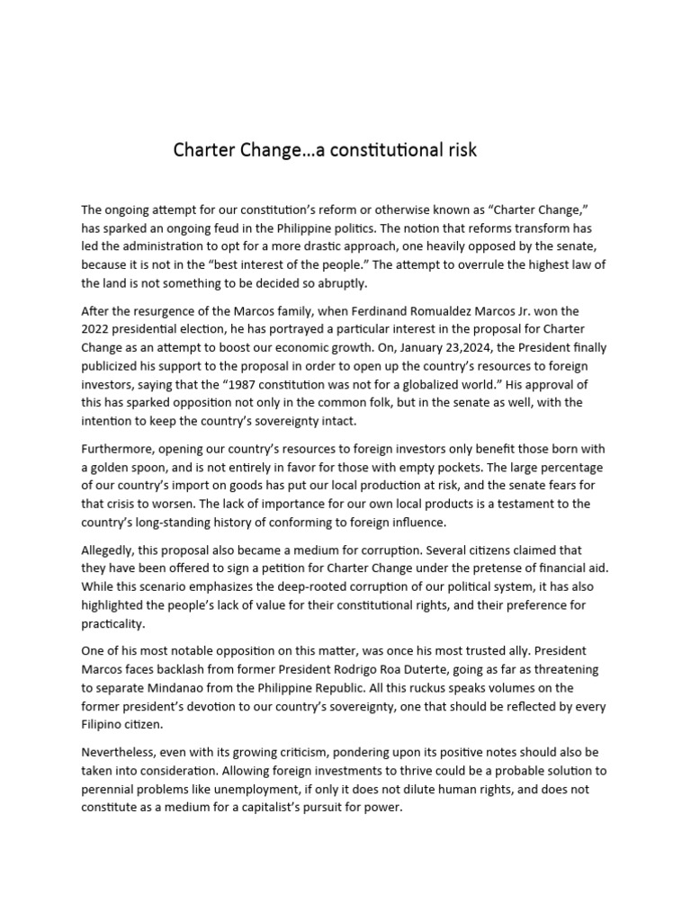 Charter change pdf