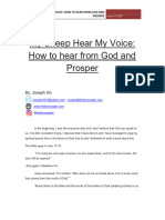 My Sheep Hear My Voice - How To Hear From God and Prosper