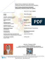 (The Indonesian Health Profession Board) : Registration Certification of Nurse