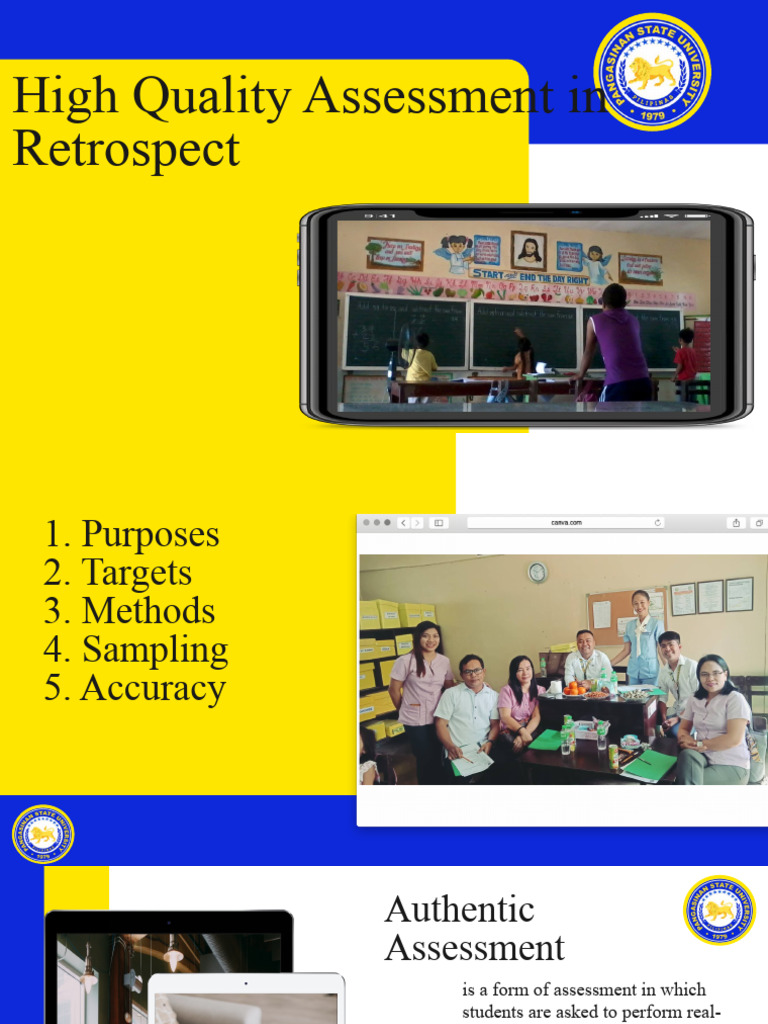High Quality Assessment Methods Explained | PDF | Educational ...
