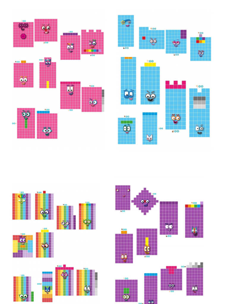 Numberblocks Adesivos | PDF