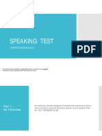 Speaking Test 2 Upper Intensive 2