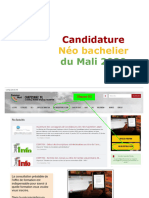Candidatures en Ligne 2020 - Néo-Bacheliers - Version Mali Étudiant