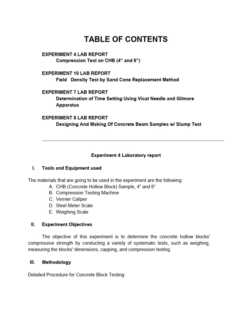 Lab Reports (4, 10, 7) | PDF | Concrete | Density