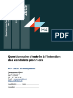 Questionnaire D'entrée 1.0