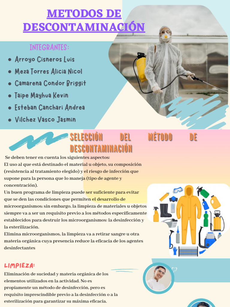 Metodos De Descontaminacion Y Limpieza De Materiales Intrahospitalarios