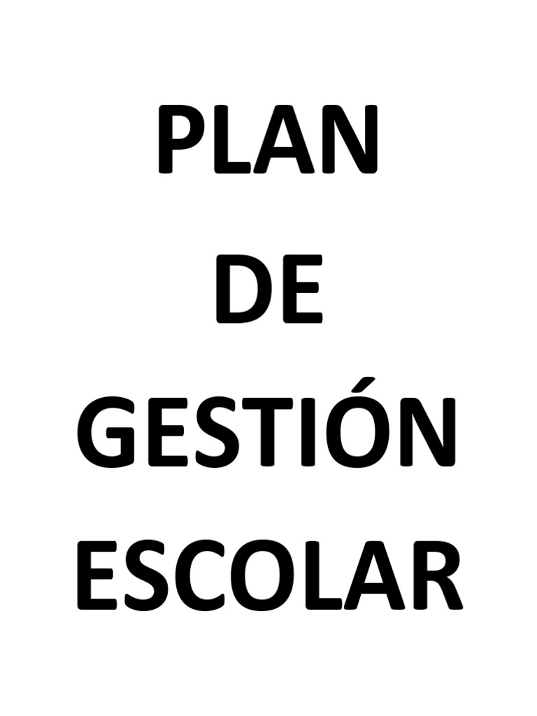 Plan de Gestión Escolar 2025 | PDF | Planificación | Pedagogía