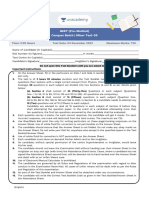 NEET (Pre-Medical) - Conquer Batch-CHD & PKL - Minor Test-09 - (03!12!2023) - Paper