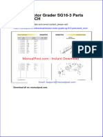 Shantui Motor Grader Sg16 3 Parts Book Ench