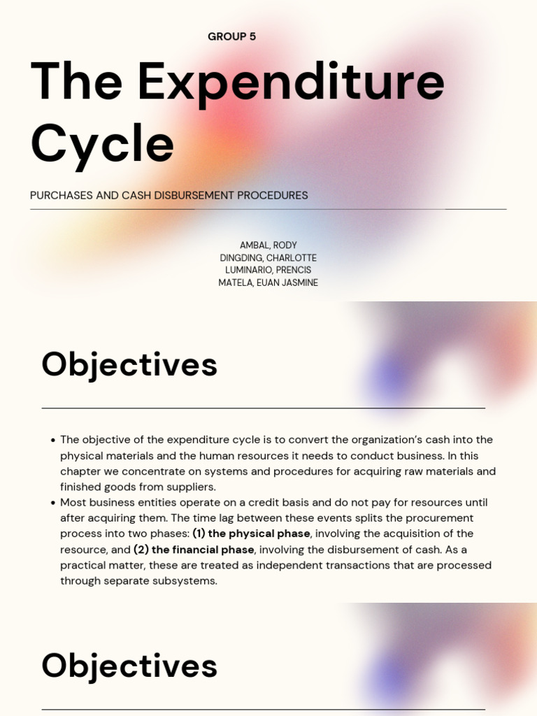 Expenditure Cycle: Purchases & Payments | PDF | Accounts Payable | Voucher