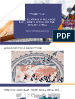 World Tour - Public Relations in The Middle East, North Africa and Sub-Saharan Africa