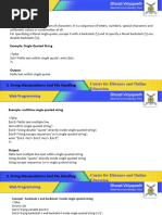 String:: 3. String Manipulations and File Handling